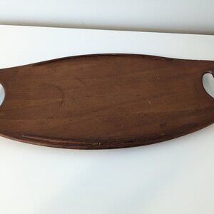 Vintage Mid-Century Modern Dansk Surfboard Teak Tray by Jens Quistgaard -Denmark
